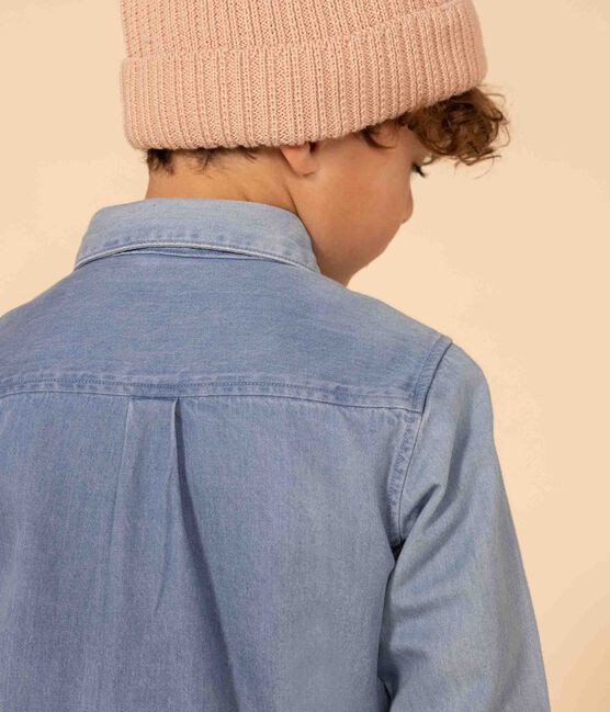 Chemise en denim léger enfant garçon bleu DENIM CLAIR