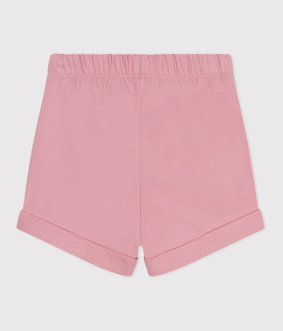 Short bébé en coton uni rose CHARME
