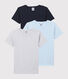 Set van 3 T-shirts met korte mouwen van biologisch katoen voor kleine jongens