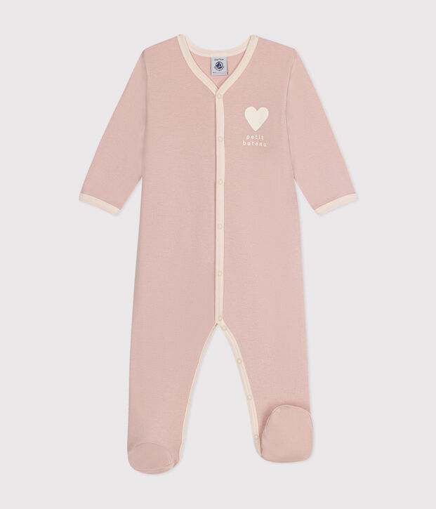Katoenen babypyjama roze