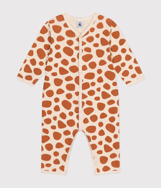 Pyjama sans pied girafe en coton bébé blanc AVALANCHE/ ECUREUIL