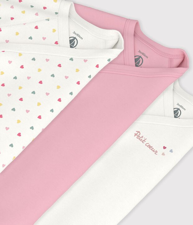 Set van katoenen babyrompertjes met lange mouwen en print multicouleur