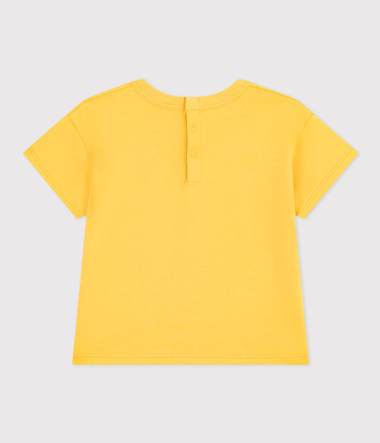 Tee-shirt manches courtes en jersey l&eacute;ger b&eacute;b&eacute; jaune
