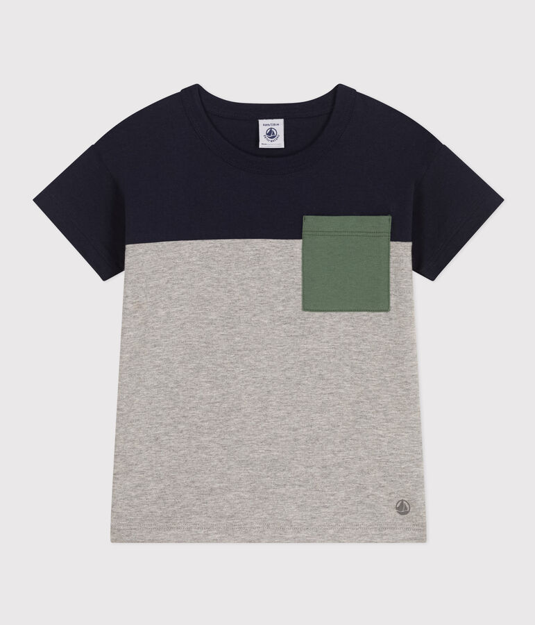 T-shirt van jersey voor jongens blauw/multicouleur