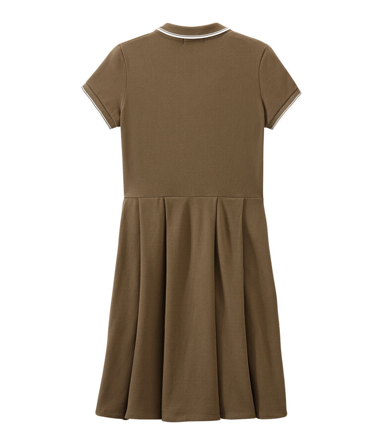 Robe femme inspir&eacute;e du polo marron