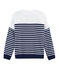 Trui vrouwen blauw SMOKING/wit MARSHMALLOW