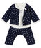 3 delige set met stippendessin voor babymeisjes blauw SMOKING/wit MARSHMALLOW