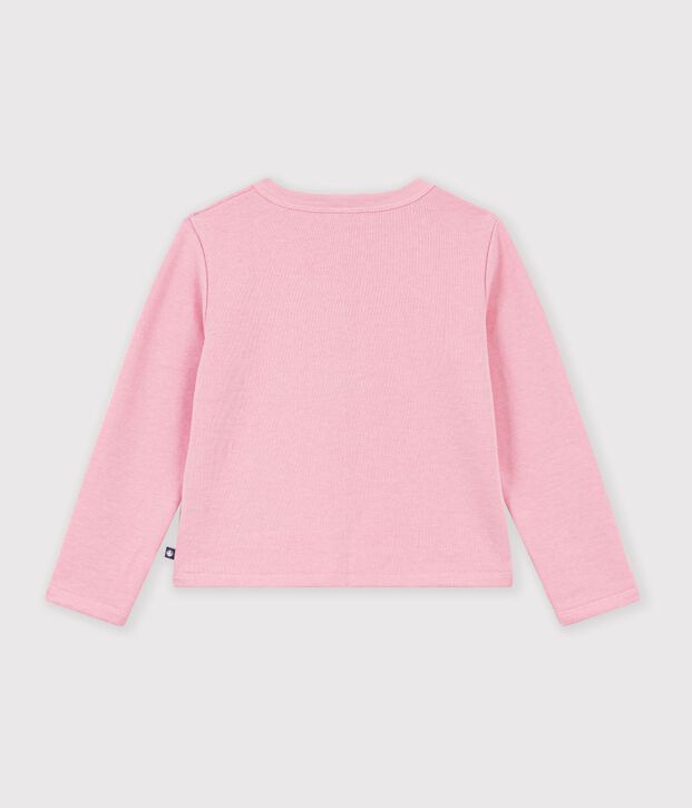 Effen katoenen vestje voor kinderen roze