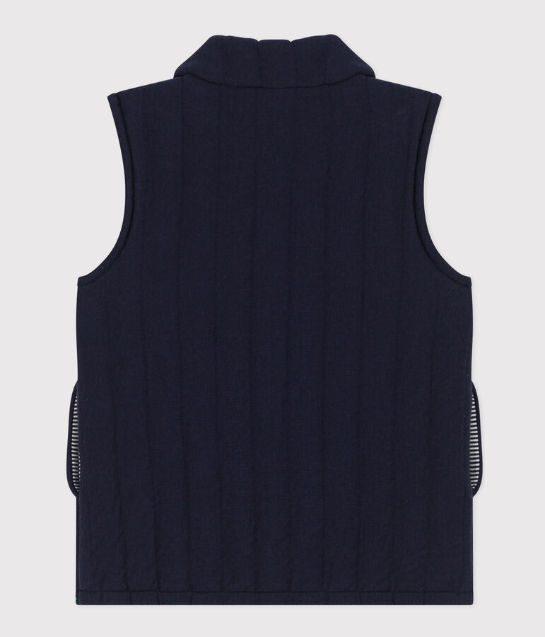 Mouwloze vest in tubic voor jongens en meisjes blauw