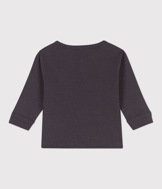 Tee-shirt manches longues bébé en maille côtelée gris DUMBO