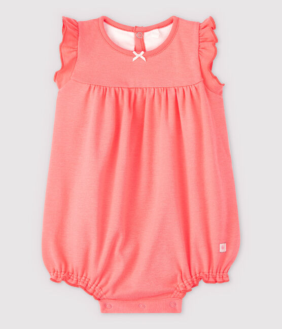Combicourt pepsi bébé en coton biologique orange PEACHY