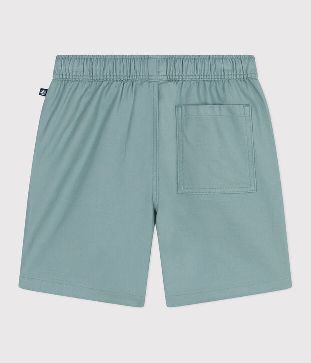 Bermuda short enfant en coton uni vert