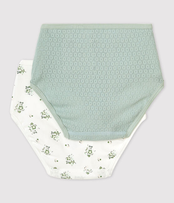 Lot 2 culottes taille haute en coton Femme variante 1