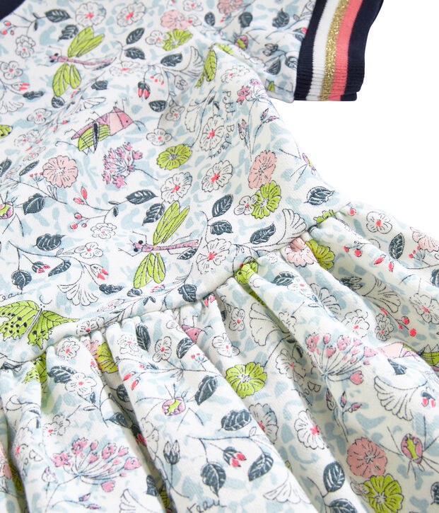 Meisjesjurkje wit/multicouleur