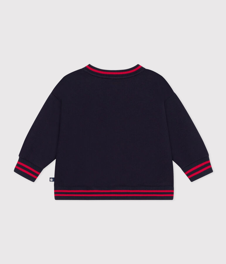 Teddy van dikke jerseystof voor baby's blauw SMOKING