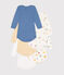 Set van 5 katoenen babybody's met lange mouwen en ruimteprint variante 1