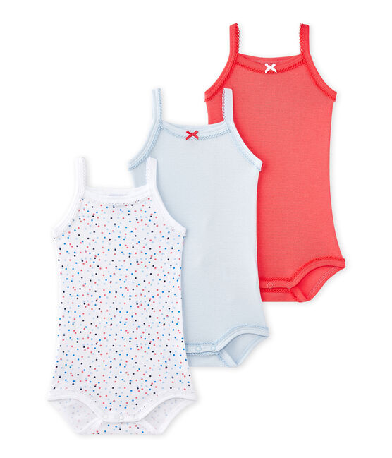 Lot de 3 bodies bébé fille à bretelles 2751700000