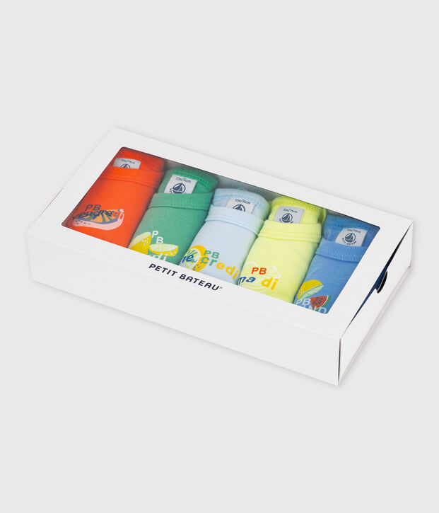 Set van 5 fruitige rompertjes met korte mouwen multicouleur