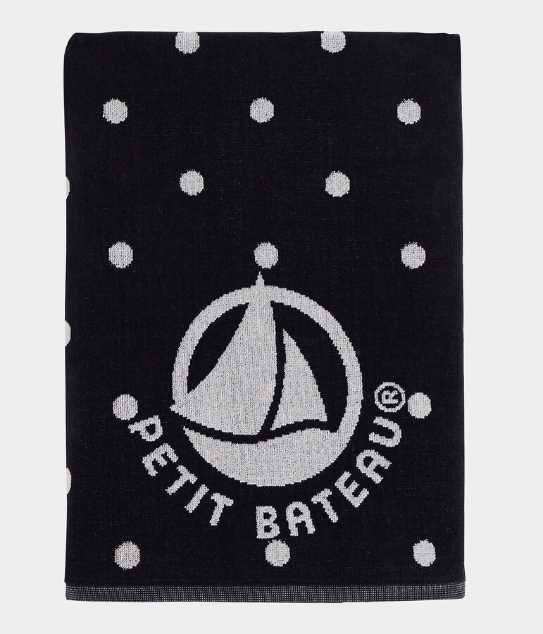 Strandhanddoek blauw/wit