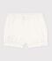 Culotte bloomer en satin soyeux bébé fille blanc MARSHMALLOW/blanc MULTICO