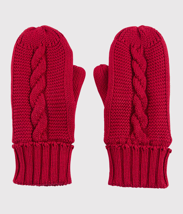 Meisjes/jongens wanten rood