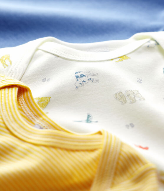 Lot de 3 bodies manches longues  bébé en coton biologique variante 1