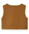 Gilet sans manche enfant fille marron BRINDILLE