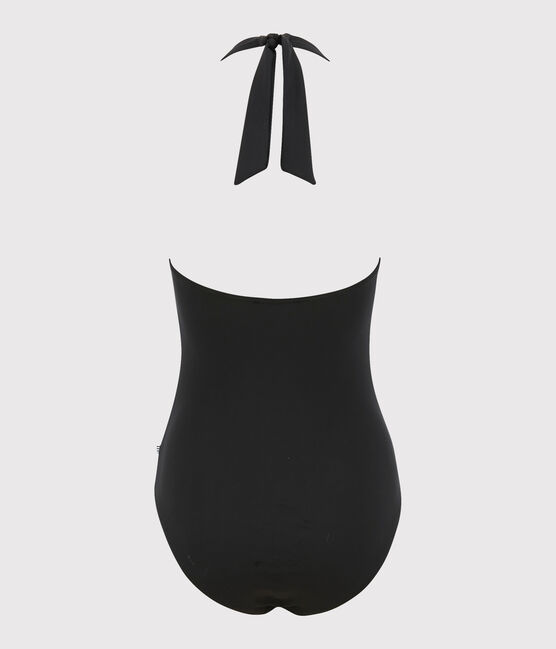 Effen badpak in 1 deel Dames. zwart NOIR