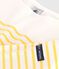Katoenen T-shirt met lange mouwen en matrozenstreepjes voor kinderen wit MARSHMALLOW/ ORGE