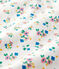 Dors-bien zippé à fleurs bébé fille en tubique blanc MARSHMALLOW/blanc MULTICO