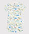 Pyjama short enfant en coton imprimé blanc MARSHMALLOW/blanc MULTICO