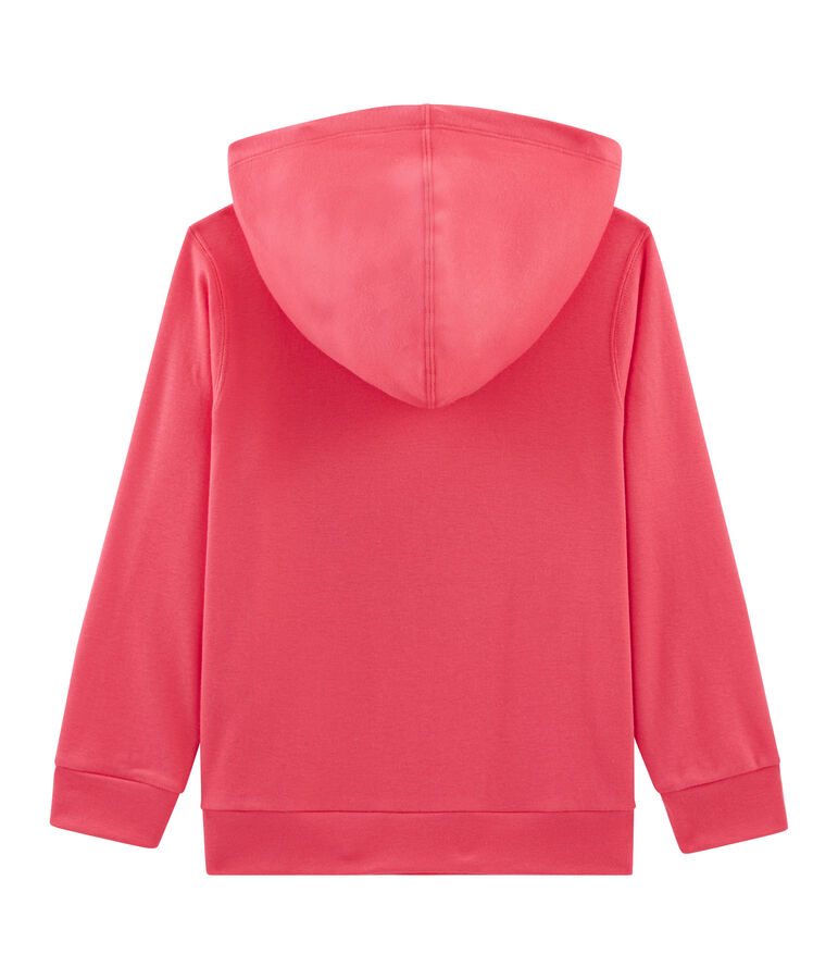 Sweat &agrave; capuche enfant rose