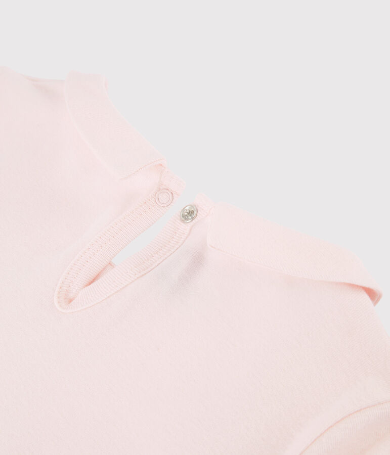 Tee-shirt manches longues en coton enfant fille rose