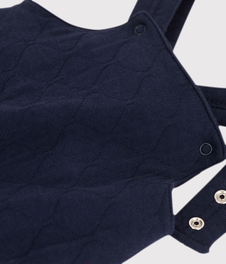 Salopette b&eacute;b&eacute; matelass&eacute;e en coton bleu SMOKING