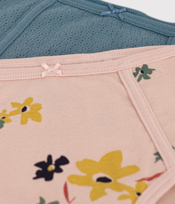 Lot 2 culottes taille haute en coton Femme variante 1