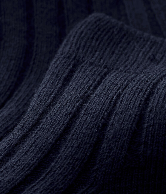 Uniseks geribde babysokken blauw SMOKING