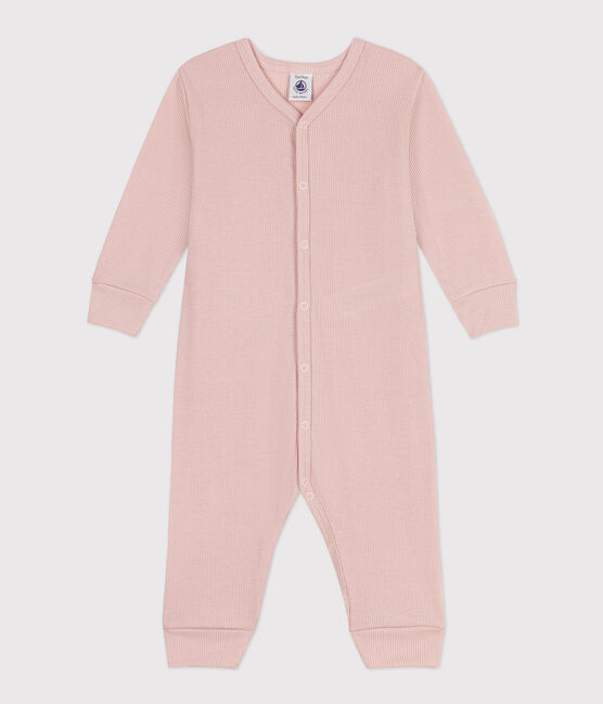 Dors-bien sans pieds en coton lyocell rose SALINE