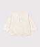 Baby-T-shirt met lange mouwen in tubic beige MONTELIMAR CHINE