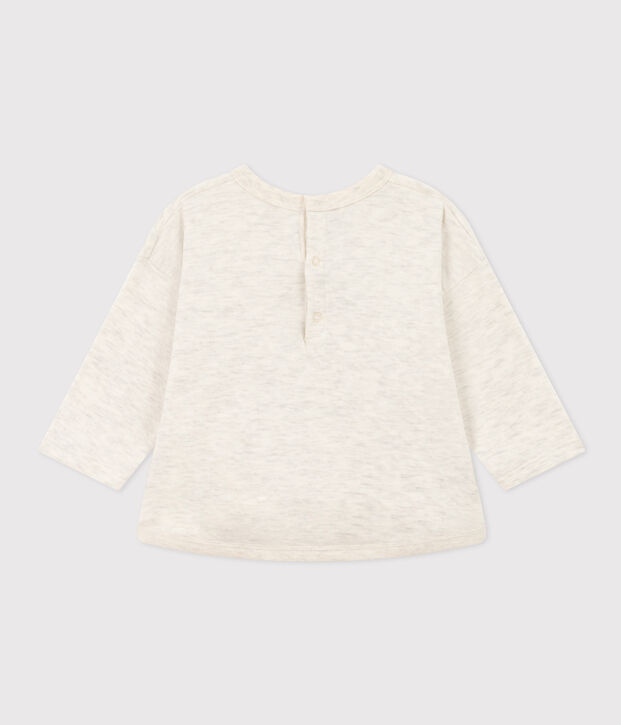Baby-T-shirt met lange mouwen in tubic MONTELIMAR CHINE