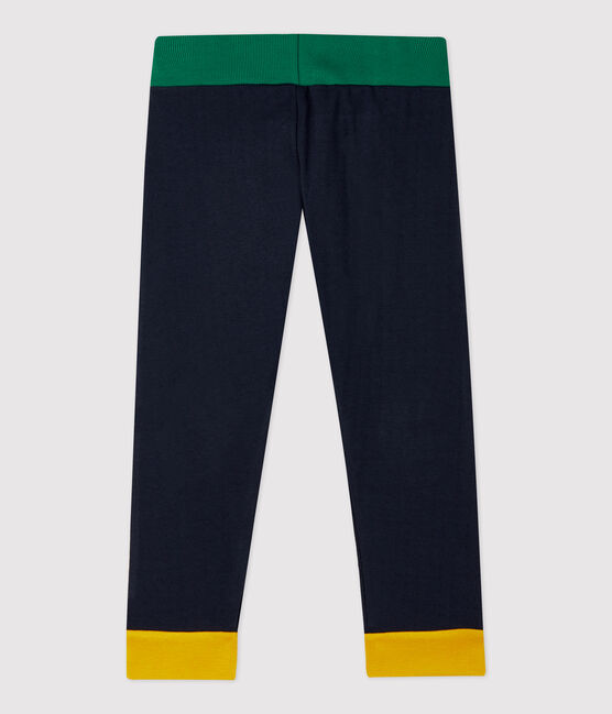Pantalon en coton bébé. bleu SMOKING/blanc MULTICO