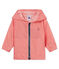 Coupe-vent rayé bébé mixte rose GROSEILLER/blanc MARSHMALLOW