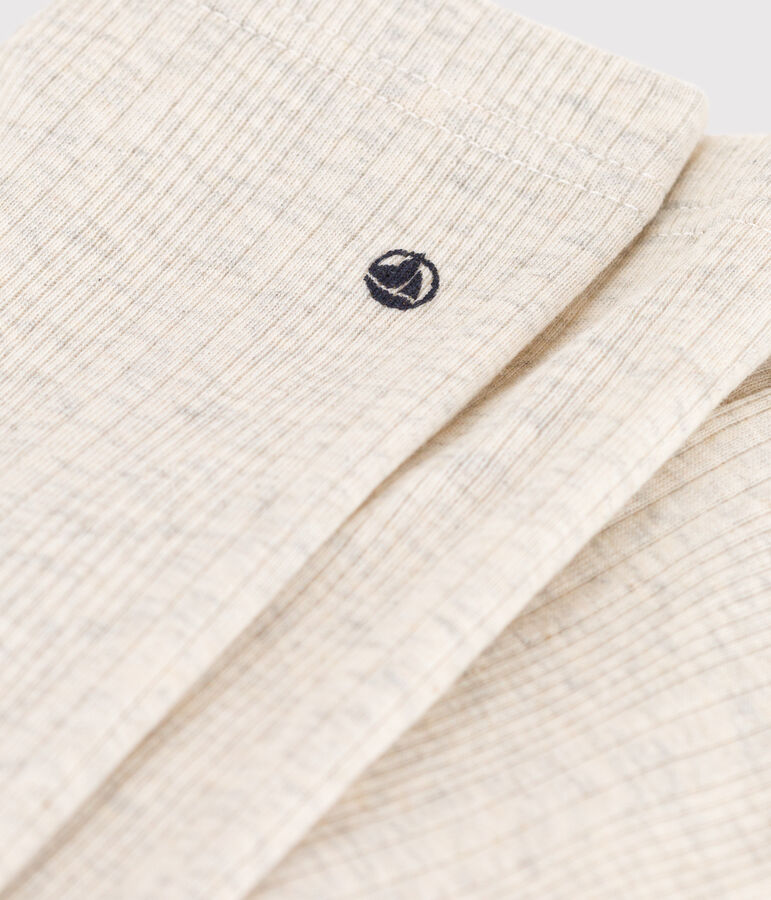 Legging en coton b&eacute;b&eacute; beige MONTELIMAR CHINE