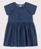 Robe en denim l&eacute;ger bio b&eacute;b&eacute; bleu