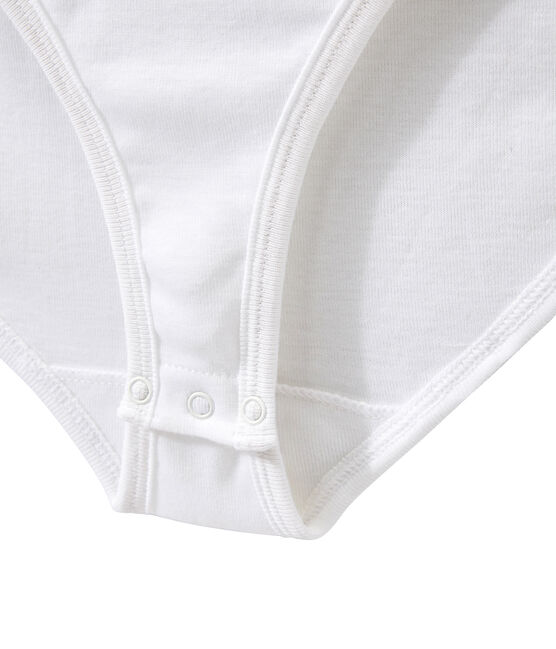 Katoenen damesbody BODYCONIQUE wit ECUME