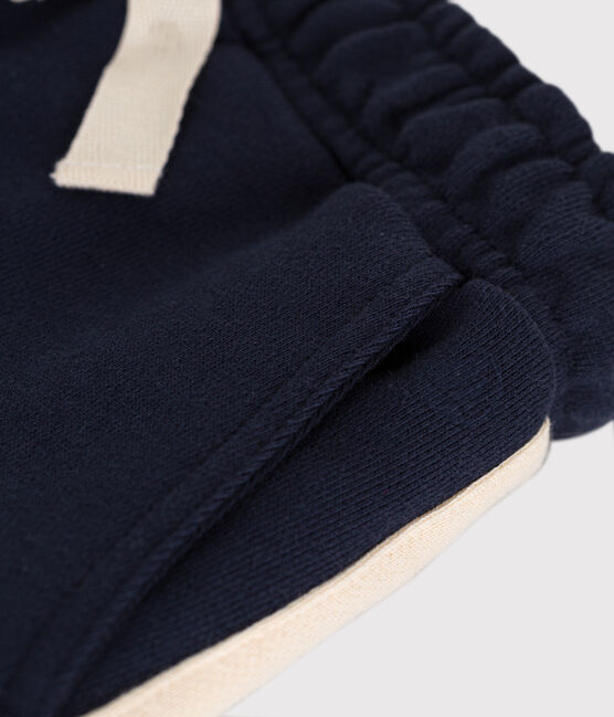 Short en coton enfant garçon bleu SMOKING