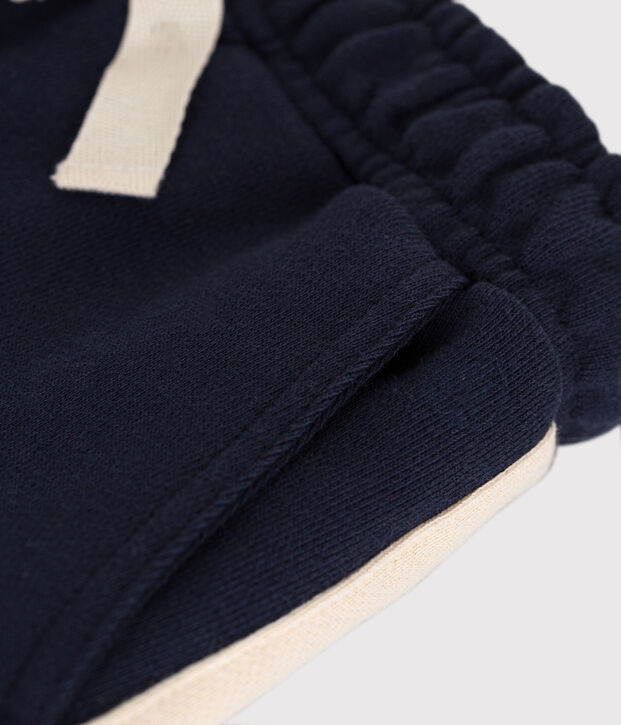 Katoenen short voor jongens blauw