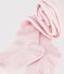 Collants b&eacute;b&eacute; en laine et coton unis rose clair