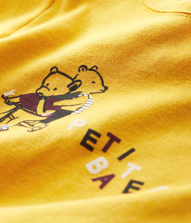 T-shirt baby jongen geel