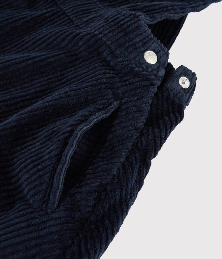 Robe salopette enfant fille bleu SMOKING