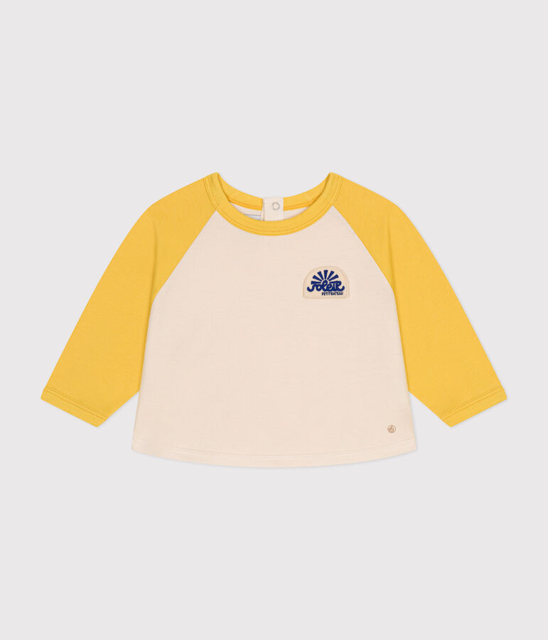 Sweatshirt van dunne fleece voor baby's geel AVALANCHE/ NECTAR